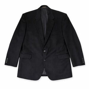 H. Freeman & Son Black Wool Two Button Blazer – Custom Made USA